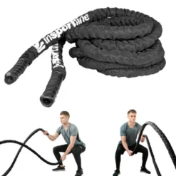 Corde de bataille - Battle rope pour crosstraining complet et Hyrox 3,8 cm x 9m