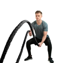 Corde de bataille - Battle rope pour crosstraining complet et Hyrox 3,8 cm x 9m
