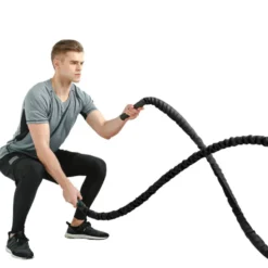 Corde de combat de 4x900cm à 5x1500cm - Battle rope pour entraînement de musculation et Hyrox training