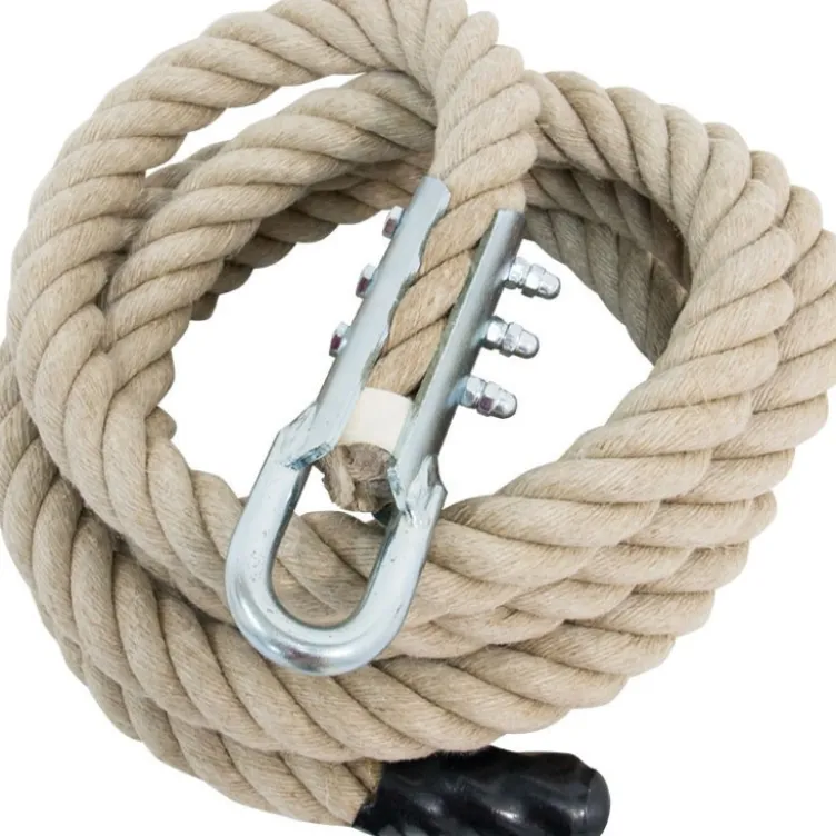 Corde d'escalade 3,5 mètres avec système d'attache en acier de marque ATX