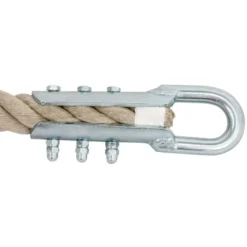 Corde d'escalade 3,5 mètres avec système d'attache en acier de marque ATX