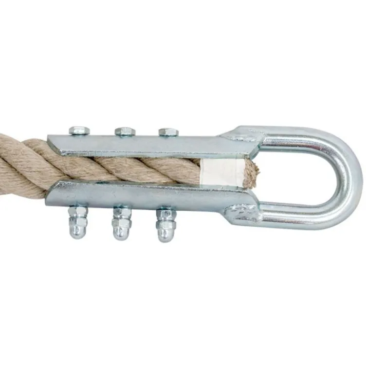 Corde d'escalade 3,5 mètres avec système d'attache en acier de marque ATX