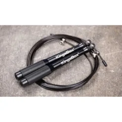 Corde à sauter ajustable 3 mètres avec poignée en aluminium pour gymnastique et endurance