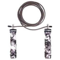 Corde à sauter longueur réglable avec cordon en acier pour cross-training
