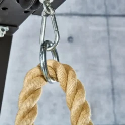 Corde à triceps avec oeillet d'attache pour entraînement à la poulie