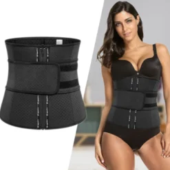 Corset de fitness avec zip pour fitness et musculation - 96 % coton