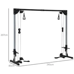 Crossover câble machine à charge libre - Poulie vis à vis capacité de charge 100 kg pour exercices de tirage variés