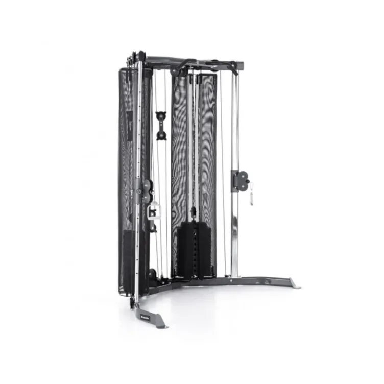 Cross trainer à double colonne de poids 2 x 50 kg - Poulie vis à vis home gym