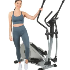 Crosstrainer pour exercices de cardio avec roue d'inertie 20 kg - Roues de transport - Loxon
