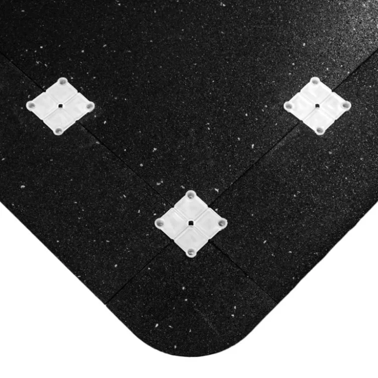 Dalles de protection du sol en caoutchouc SBR et picots EPDM 100 x 100 x 4 cm pour espaces sportifs exigeants