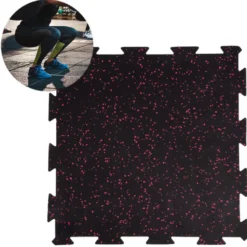 Dalles de revêtement de sol en caoutchouc pour espaces sportifs - Système modulaire