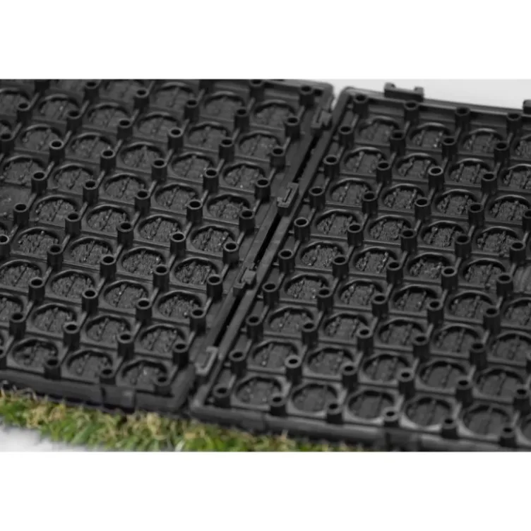 Dalles de sol en gazon synthétique 30 cm x 30 cm avec fixation rapide pour box de cross-training