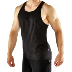 Débardeurs d'entraînement sportif ATX de couleur noir - Stringer de musculation