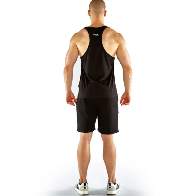 Débardeurs d'entraînement sportif ATX de couleur noir - Stringer de musculation