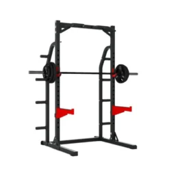 Demi-rack à squat de culturisme semi-pro avec capacité de charge 272 kg - Heavy Duty Half Rack RH50 Titanium Strength