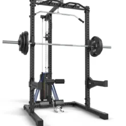 Demi-rack à squat de musculation avec poulie haute et basse à charge guidée 125 kg de marque ATX - Série 700