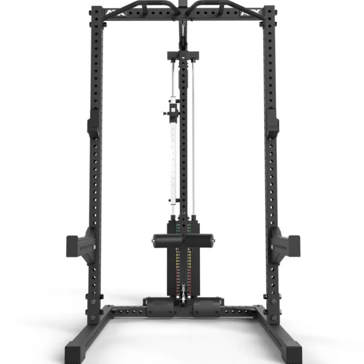 Demi-rack à squat de musculation avec poulie haute et basse à charge guidée 125 kg de marque ATX - Série 700