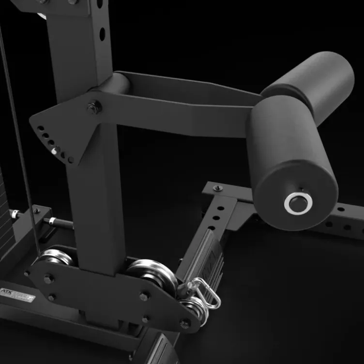 Demi-rack à squat de musculation avec poulie haute et basse à charge guidée 125 kg de marque ATX - Série 700