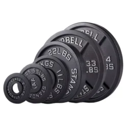 Disques de musculation en fonte diamètre olympique de 1,25 à 25 kg Titanium Strength