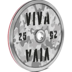 Disques de poids calibrés ATX 50 mm en acier plein pour exercices de force - Design personnalisable