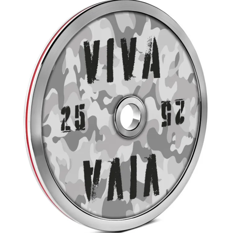 Disques de poids calibrés ATX 50 mm en acier plein pour exercices de force - Design personnalisable