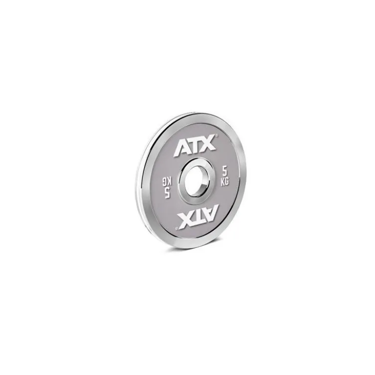 Disques de poids en acier chromé avec code couleur jusqu'à 25 kg
