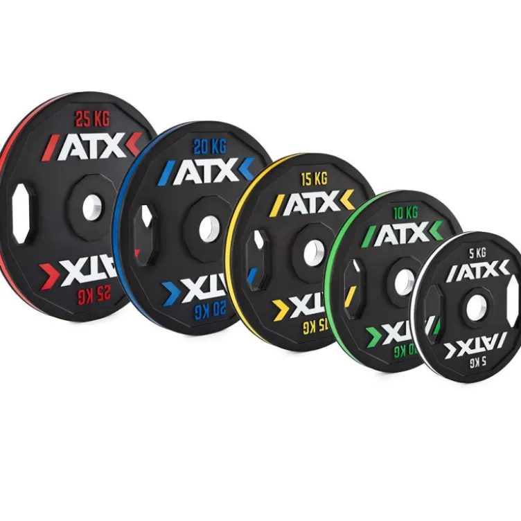 Disques de poids olympique 50mm de musculation en caoutchouc - Design Allemand