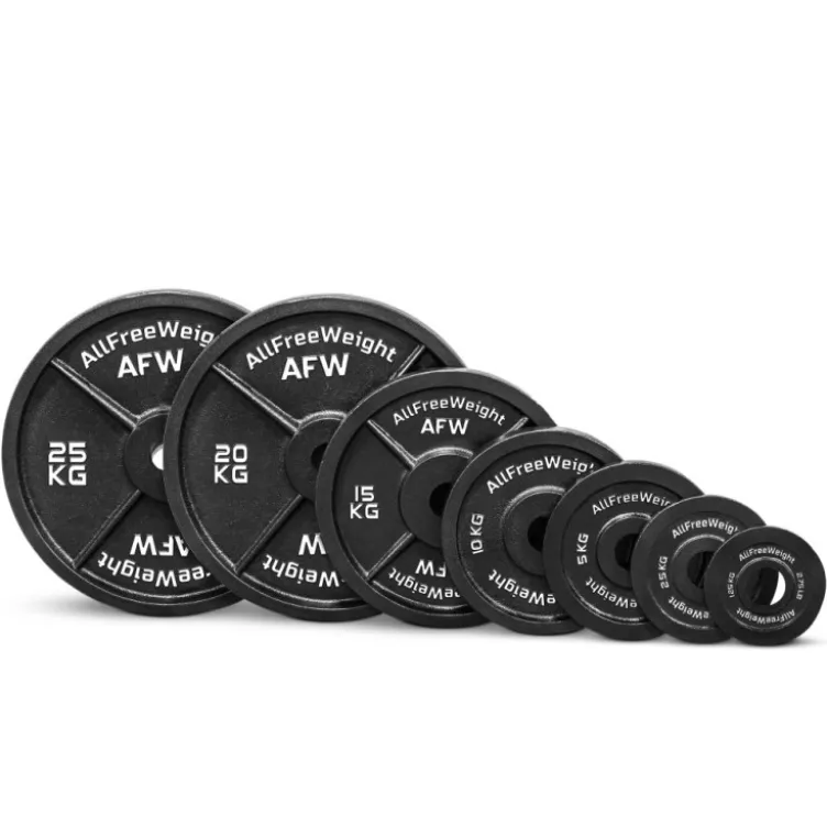 Disques de poids olympiques en fonte pour powerlifting et haltérophilie