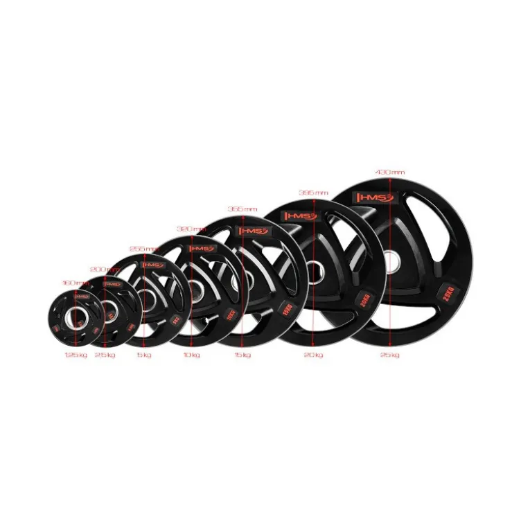 Disques olympiques de 1,25 à 25 kg pour training d'haltérophilie et de cross-fit