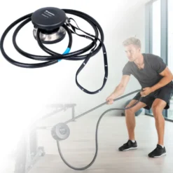 Endless Rope avec 6 niveaux de résistance - Système de corde sans fin pour exercices physiques avec mouvement bidirectionnel