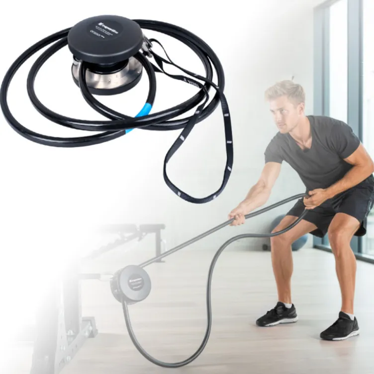 Endless Rope avec 6 niveaux de résistance - Système de corde sans fin pour exercices physiques avec mouvement bidirectionnel