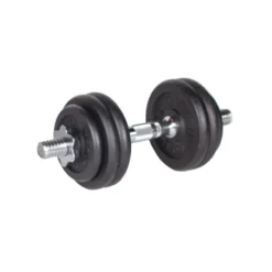 Ensemble complet avec barre de musculation standard 160 cm / Paire d'haltères de musculation / 80 kg de poids