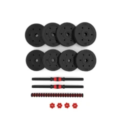 Ensemble complet de 2 set d'haltères pour exercices de musculation en Home Gym
