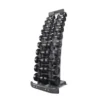 Ensemble complet d'haltères ronds en caoutchouc et support de rangement 2 à 20 kg - TV20 Titanium Strength