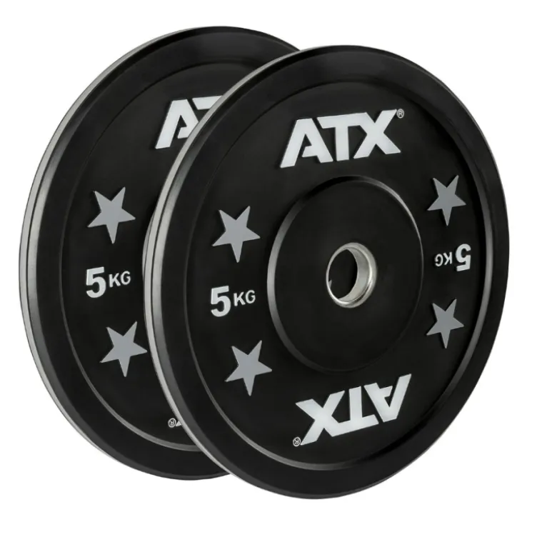 Ensemble économique - Pack barre de musculation et 100 kg de bumper plates ATX pour haltérophilie
