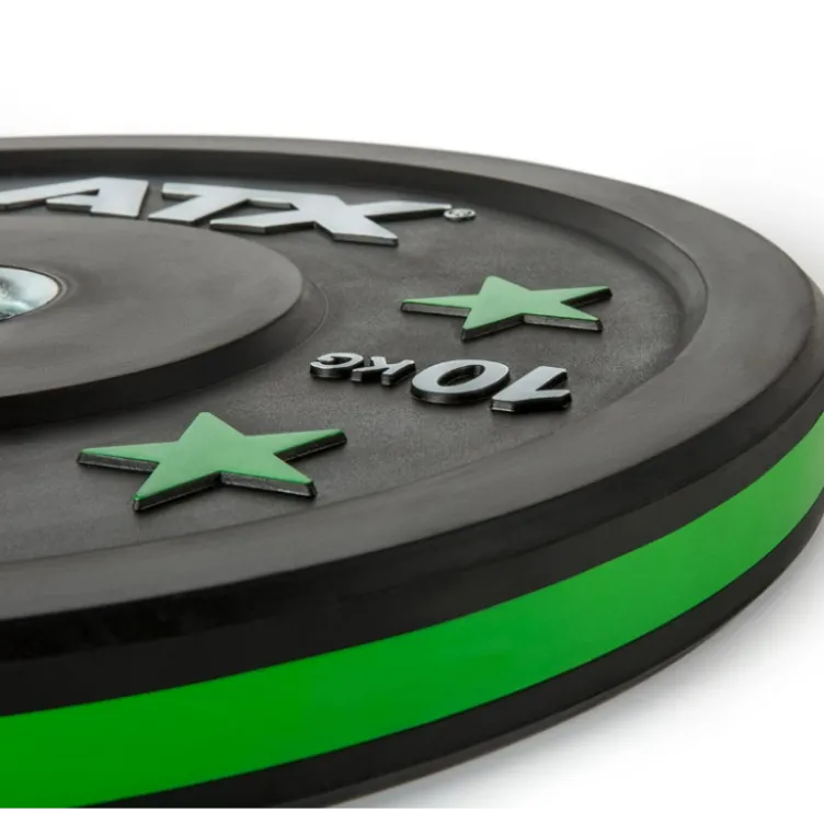 Ensemble économique - Pack barre de musculation et 100 kg de bumper plates ATX pour haltérophilie