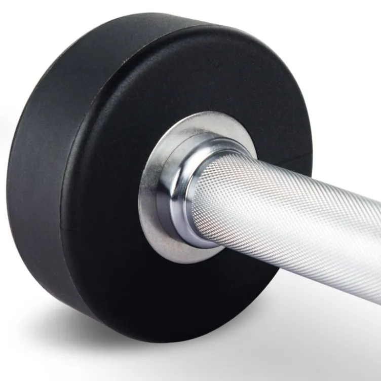 Ensemble de 10 paires d'haltères en polyuréthane 2,5 à 25 kg avec rack de rangement horizontal Titanium Strength