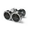 Ensemble d'haltères chromés de 2,5 à 25 kg avec rack de rangement inclus - 10 paires d'haltères Titanium Strength CHD25