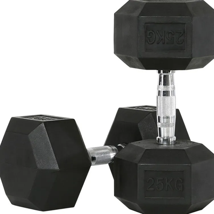 Ensemble d'haltères hexagonaux de musculation ATX 5 à 20 kg / 5 à 30 kg / 5 à 40 kg / 5 à 50 kg