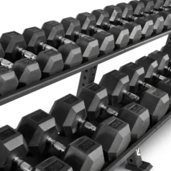 Ensemble d'haltères hexagonaux de musculation ATX 5 à 20 kg / 5 à 30 kg / 5 à 40 kg / 5 à 50 kg