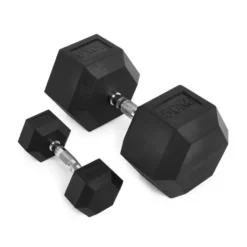 Ensemble d'haltères hexagonaux de musculation ATX 5 à 20 kg / 5 à 30 kg / 5 à 40 kg / 5 à 50 kg