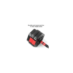 Ensemble d'haltères hexagonaux de 25 kg avec poids ajustables - Fonction 2 en 1