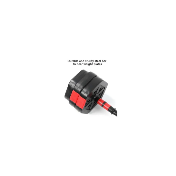 Ensemble d'haltères hexagonaux de 25 kg avec poids ajustables - Fonction 2 en 1