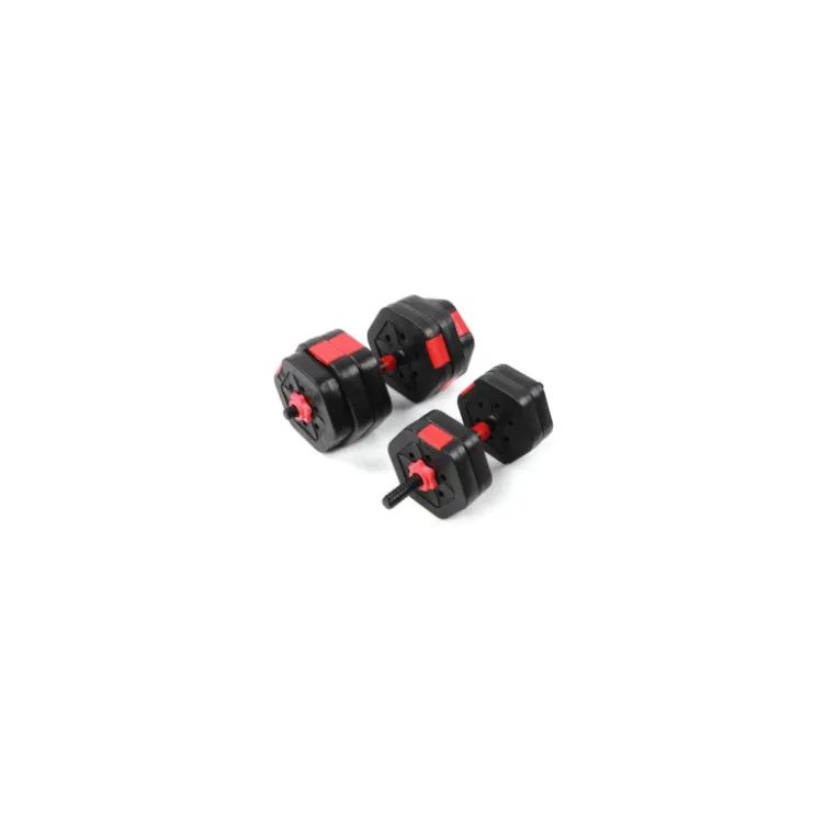 Ensemble d'haltères hexagonaux de 25 kg avec poids ajustables - Fonction 2 en 1