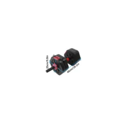 Ensemble d'haltères hexagonaux de 25 kg avec poids ajustables - Fonction 2 en 1