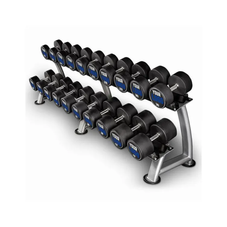 Ensemble d'haltères professionnels avec logo personnalisable ATX de 4 à 20 kg ou 4 à 60 kg max