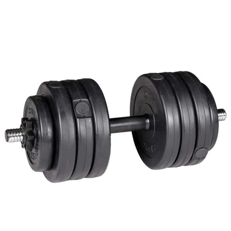 Ensemble d'haltères 2 x 17.5 kg avec colliers de serrage pour entraînement home-gym