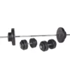 Ensemble d'haltérophilie avec banc inclinable et rack - 180 + 40 cm / 105 kg