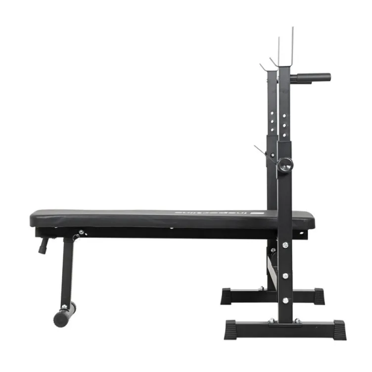 Ensemble d'haltérophilie avec banc inclinable et rack - 180 + 40 cm / 105 kg