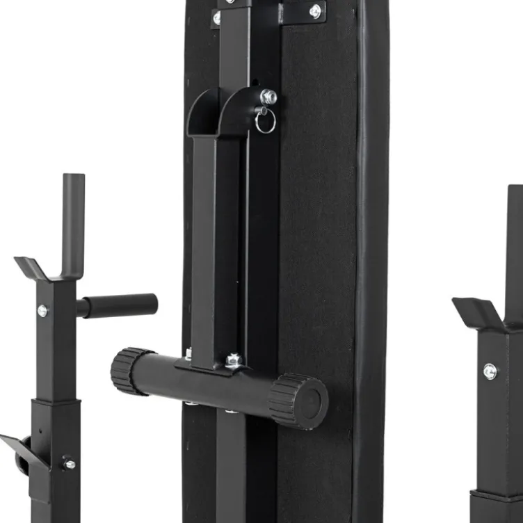 Ensemble d'haltérophilie avec banc inclinable et rack - 180 + 40 cm / 105 kg